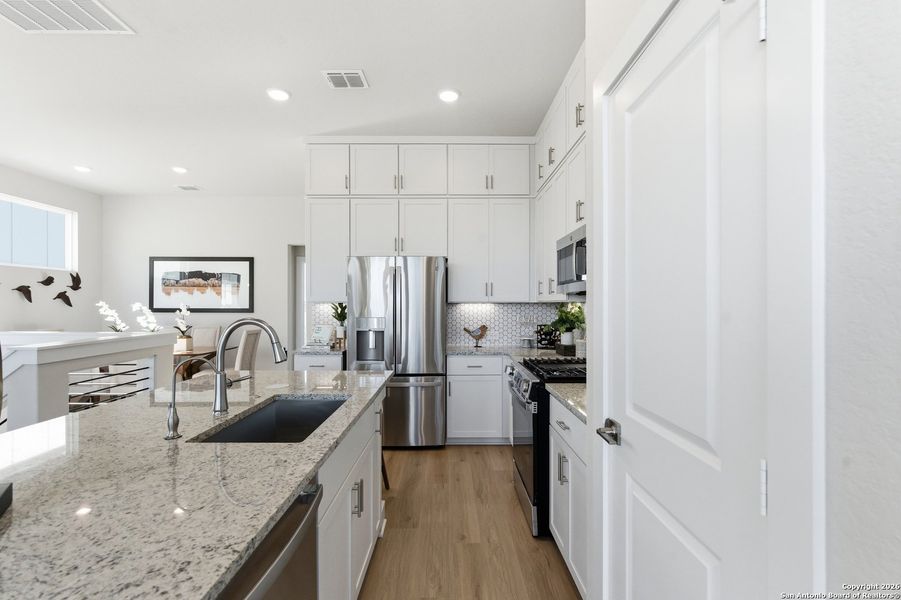 Furnished interior view inside a new home in Prominence, San Antonio (Image 22). Furnished interior view inside a new home in Prominence, San Antonio (Image 22).