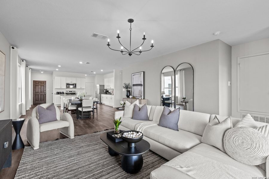 Furnished interior view inside a new home in Dove Song, Marion (Image 13).