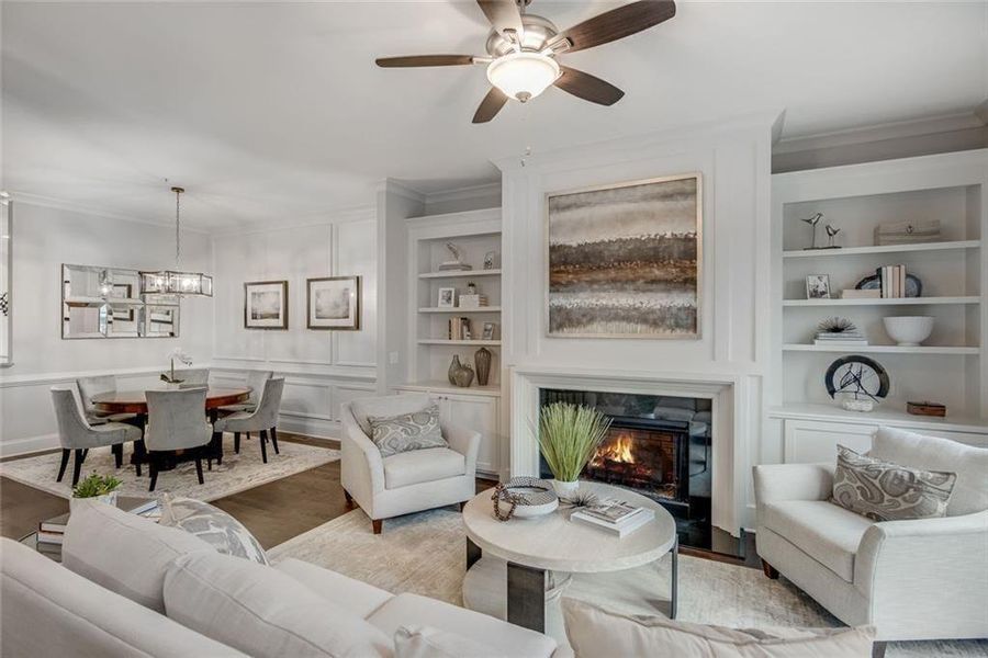 Furnished interior view inside a new home in , Senoia (Image 18). Furnished interior view inside a new home in , Senoia (Image 18).