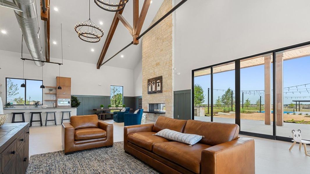 Furnished interior view inside a new home in Carillon, Manor (Image 3). Furnished interior view inside a new home in Carillon, Manor (Image 3).