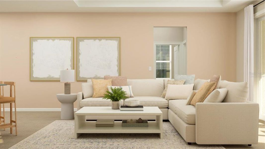 Furnished interior view inside a new home in Meadow Pointe, Groveland (Image 9). Furnished interior view inside a new home in Meadow Pointe, Groveland (Image 9).