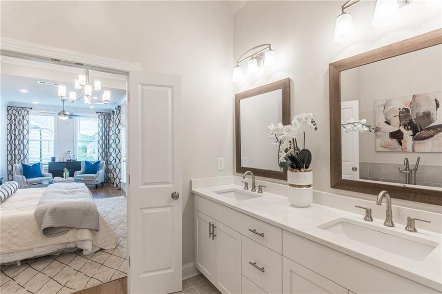 Furnished interior view inside a new home in Waterside, Peachtree Corners (Image 7).