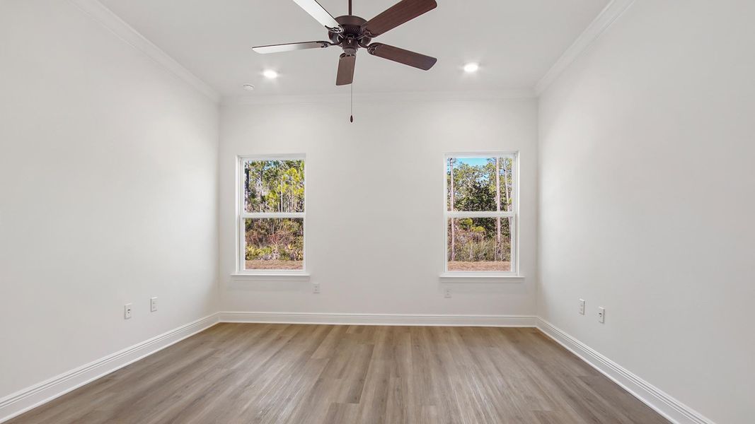 Spacious, unfurnished interior of a new home in Colonial East, Panama City Beach (Image 21). Spacious, unfurnished interior of a new home in Colonial East, Panama City Beach (Image 21).
