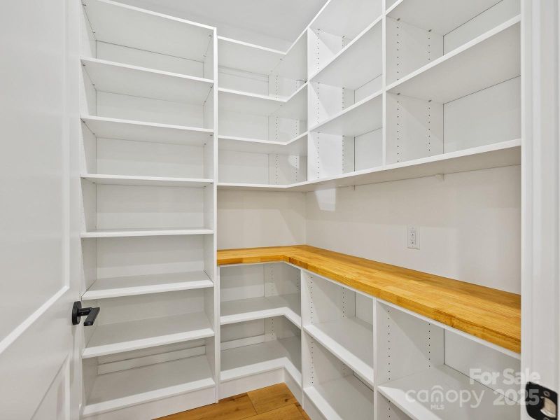 Custom Pantry with Abundant Shelving