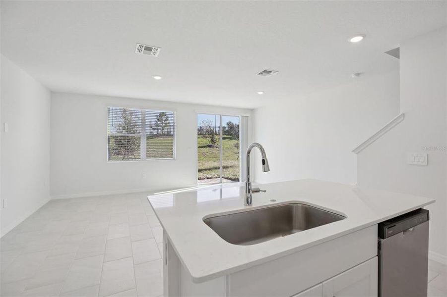 Close-up of interior finishes inside a home in The Reserve at Hammock Oaks Townes, Lady Lake (Image 19).