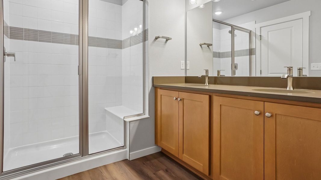Furnished interior view inside a new home in Windler Townhomes, Aurora (Image 33).