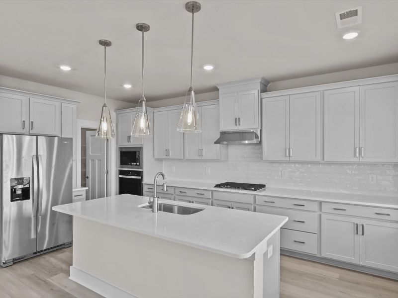 Furnished interior view inside a new home in Cedar Shoals - Signature Collection, Piedmont (Image 4). Furnished interior view inside a new home in Cedar Shoals - Signature Collection, Piedmont (Image 4).