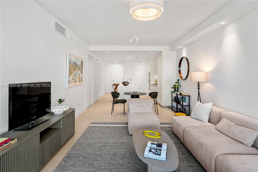 Furnished interior view inside a new home in , Miami (Image 16).