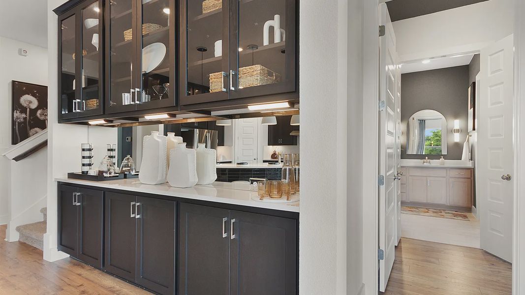 Representative furnished interior of a home built from the Madison by Chesmar Homes in Crescent Bluff, Georgetown (Image 5).