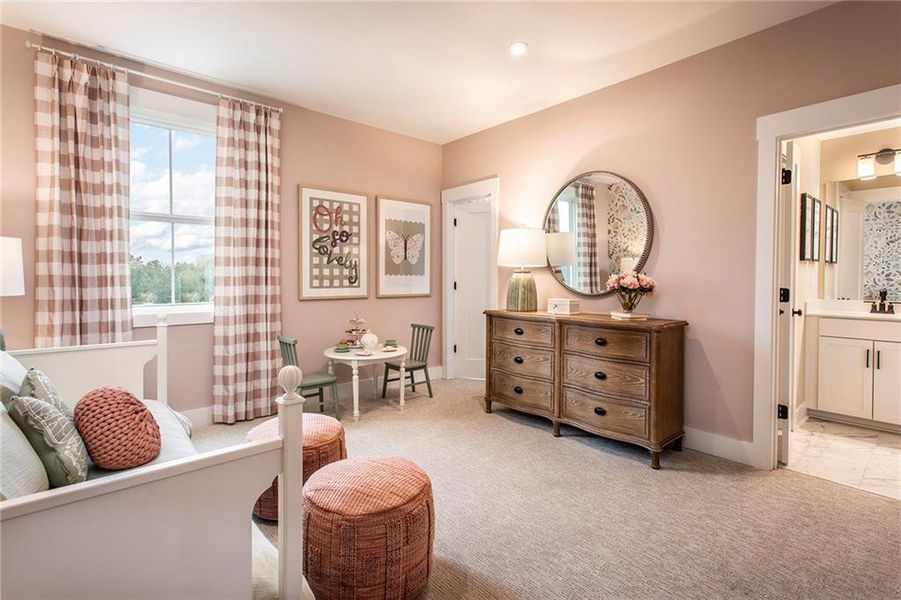 Furnished interior view inside a new home in Hopewell Reserve, Cumming (Image 34).