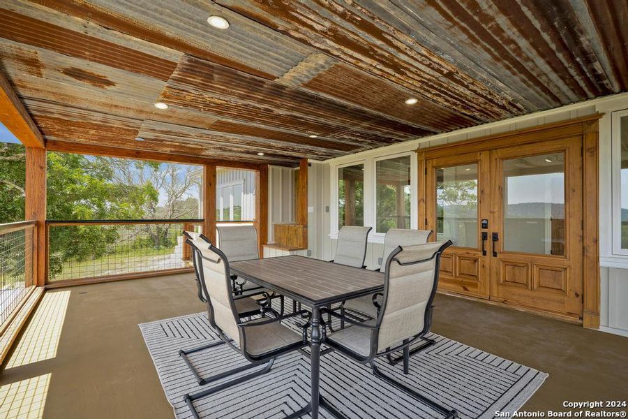 Exterior details and patio area of a home in , Center Point (Image 1). Exterior details and patio area of a home in , Center Point (Image 1).