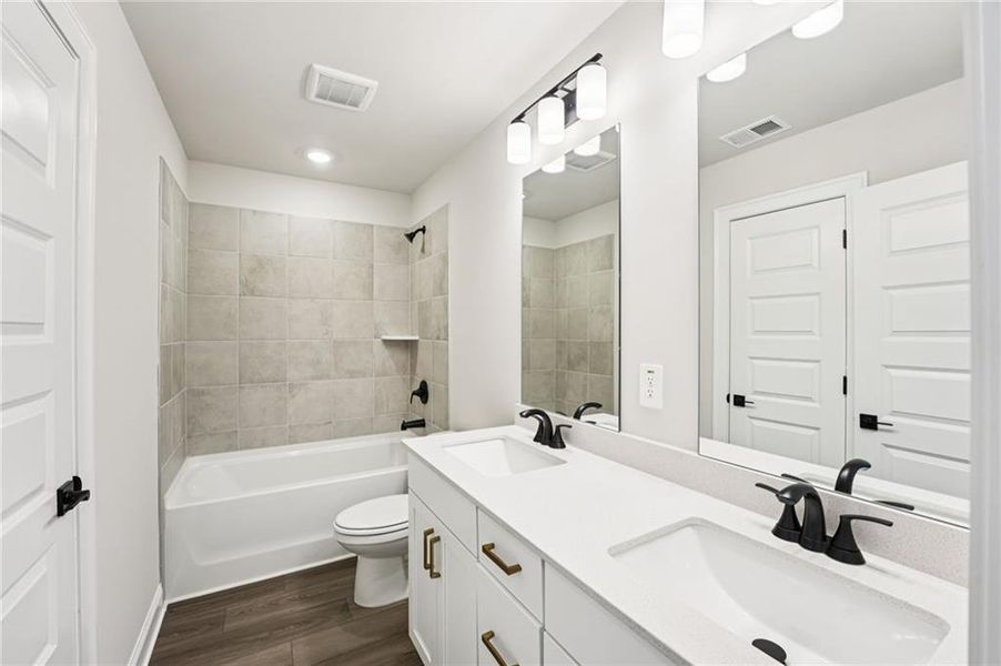 Furnished interior view inside a new home in , Cumming (Image 16). Furnished interior view inside a new home in , Cumming (Image 16).