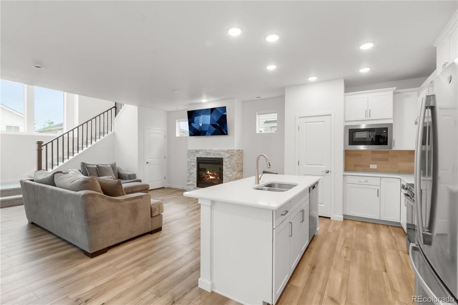 Furnished interior view inside a new home in , Colorado Springs (Image 13).