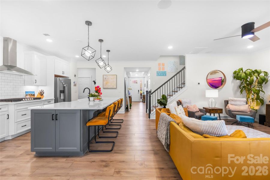 Furnished interior view inside a new home in Villas at Prestwick, Mooresville (Image 8).