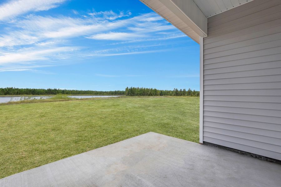 Representative exterior details of a home built from the The Norman by RTS Homes in The Pointe at Villages on Marne, Hinesville (Image 3).