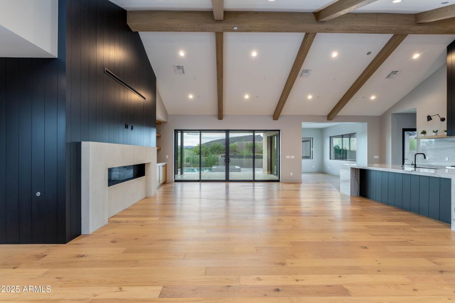 Great room view towards patio Great room view towards patio