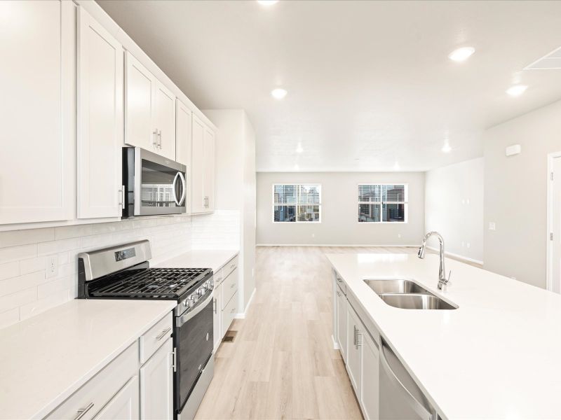 Furnished interior view inside a new home in Three Hills, Morrison (Image 4).
