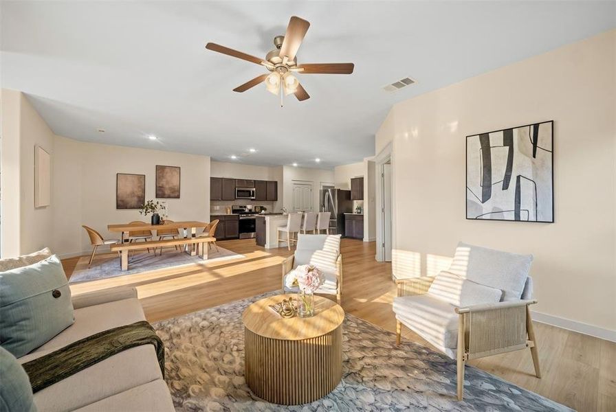 Furnished interior view inside a new home in , Forney (Image 13). Furnished interior view inside a new home in , Forney (Image 13).