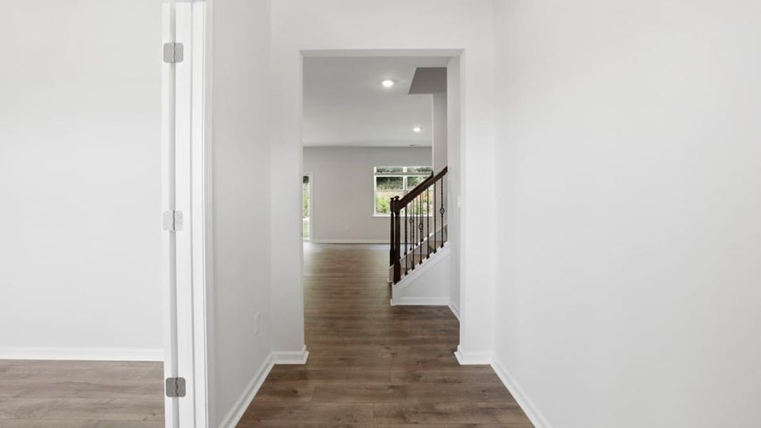 Spacious, unfurnished interior of a new home in Foxbank, Gray Court (Image 16). Spacious, unfurnished interior of a new home in Foxbank, Gray Court (Image 16).