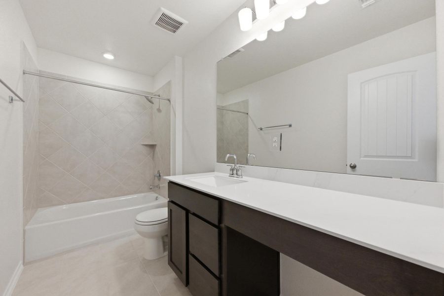 Furnished interior view inside a new home in Salerno - Heritage Collection, Round Rock (Image 8). Furnished interior view inside a new home in Salerno - Heritage Collection, Round Rock (Image 8).