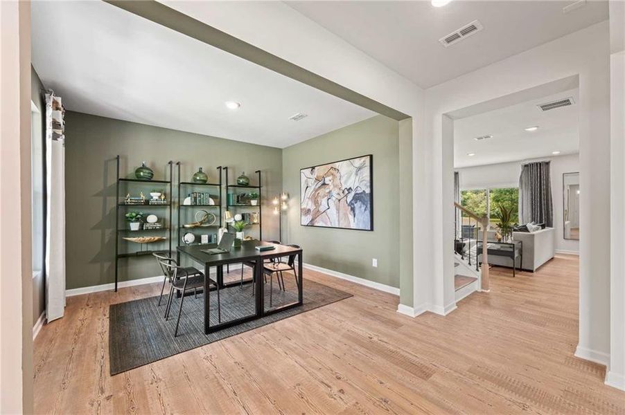 Furnished interior view inside a new home in Oakhurst Manor, McDonough (Image 9). Furnished interior view inside a new home in Oakhurst Manor, McDonough (Image 9).