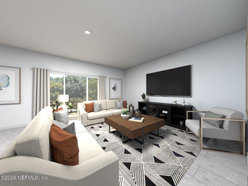 Furnished interior view inside a new home in Azalea Creek, Jacksonville (Image 4).
