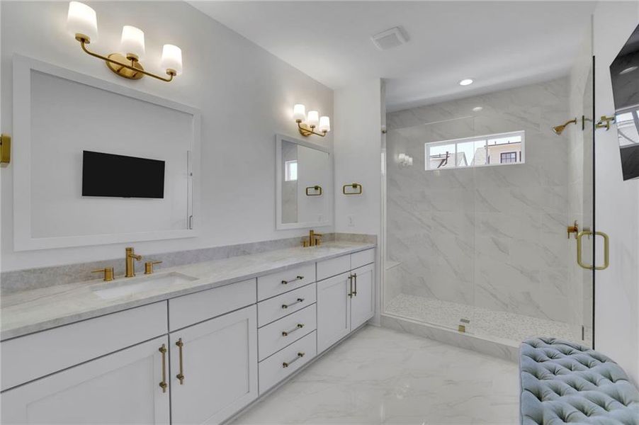 Furnished interior view inside a new home in , Alpharetta (Image 16).