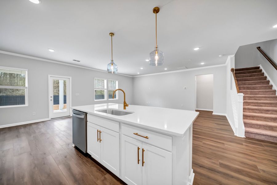 Furnished interior view inside a new home in Monroe Preserve, Chapin (Image 9).