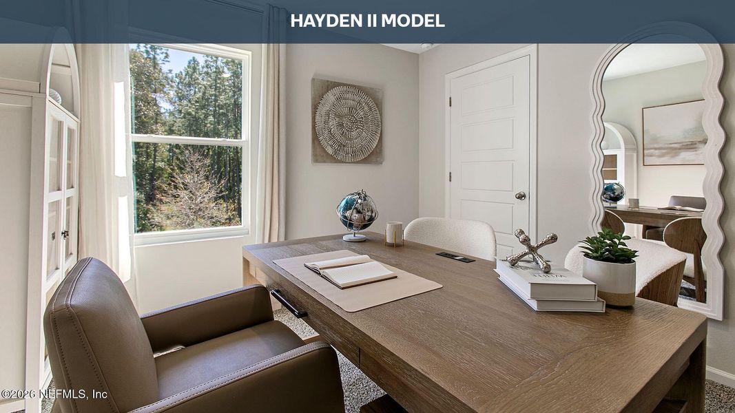 Furnished interior view inside a new home in Sawmill Branch, Palm Coast (Image 19).