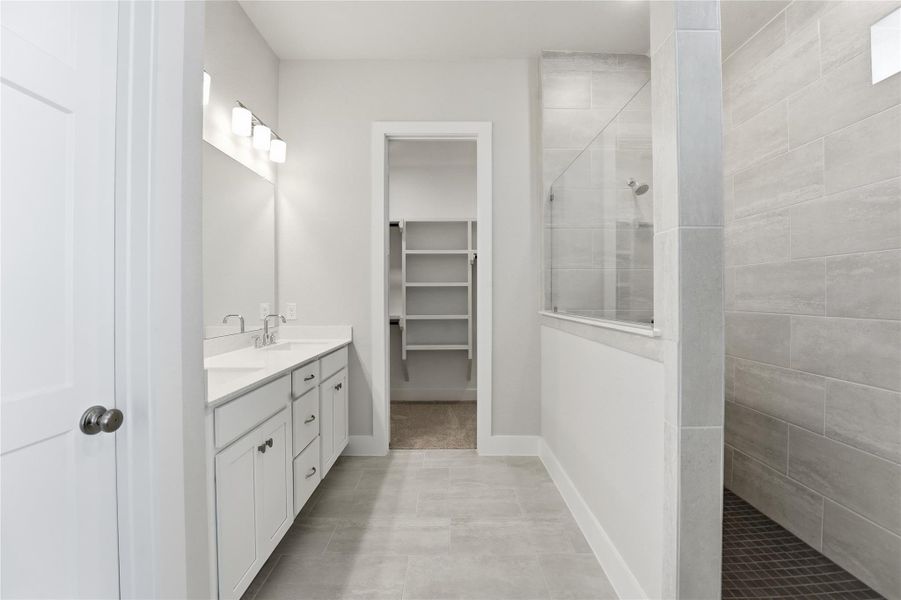 Furnished interior view inside a new home in Bridgeland, Cypress (Image 11).