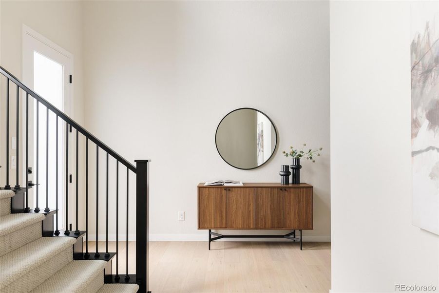 Furnished interior view inside a new home in Lyric at Ridgegate, Lone Tree (Image 15).