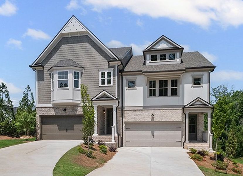 Representative exterior photo of a completed home built from the The Camden by JW Collection in The Retreat at River Green, Canton, GA (Image 1).