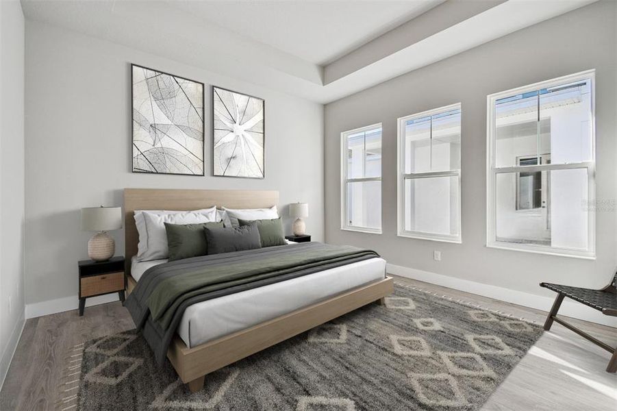 Furnished interior view inside a new home in Emerald Landing at Waterside at Lakewood Ranch – Cottage Series, Sarasota (Image 6). Furnished interior view inside a new home in Emerald Landing at Waterside at Lakewood Ranch – Cottage Series, Sarasota (Image 6).