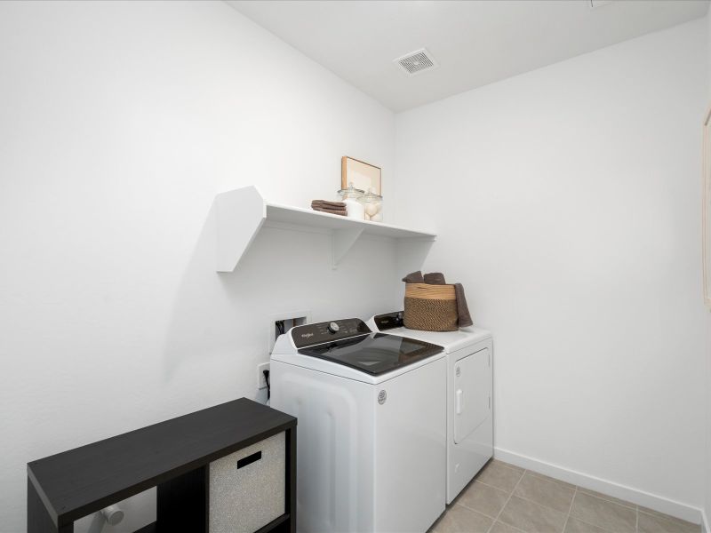 Laundry Area in the Leslie Floorplan at Rancho Mirage