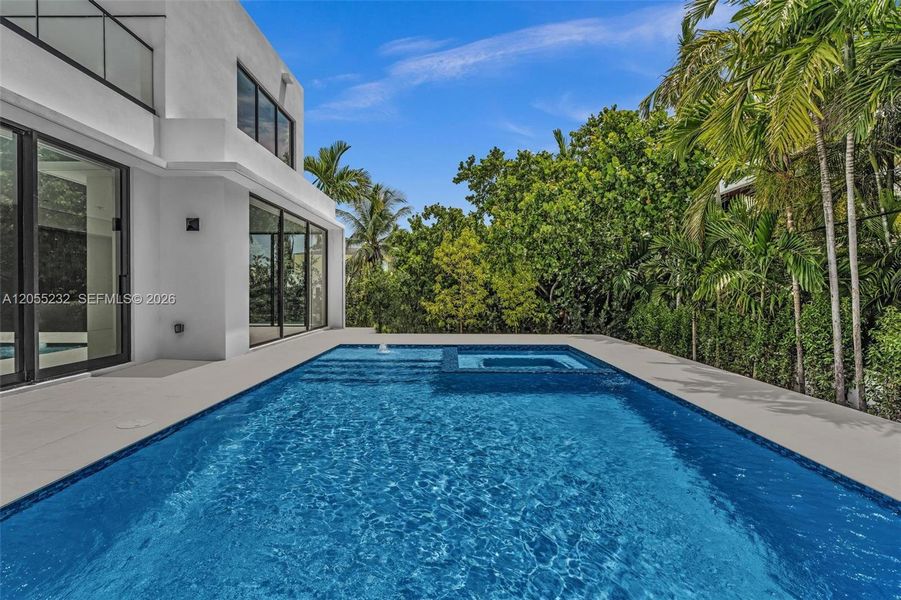 Exterior details and patio area of a home in , Miami Beach (Image 21). Exterior details and patio area of a home in , Miami Beach (Image 21).