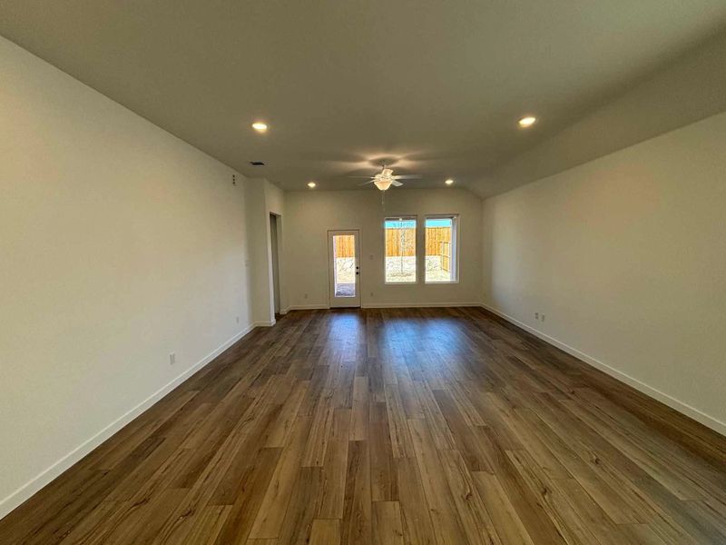 Open Living-Dining Room Construction Progress