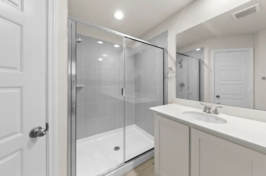 Front exterior of a new home in Sanger Circle, Sanger, TX, highlighting curb appeal (Image 25).