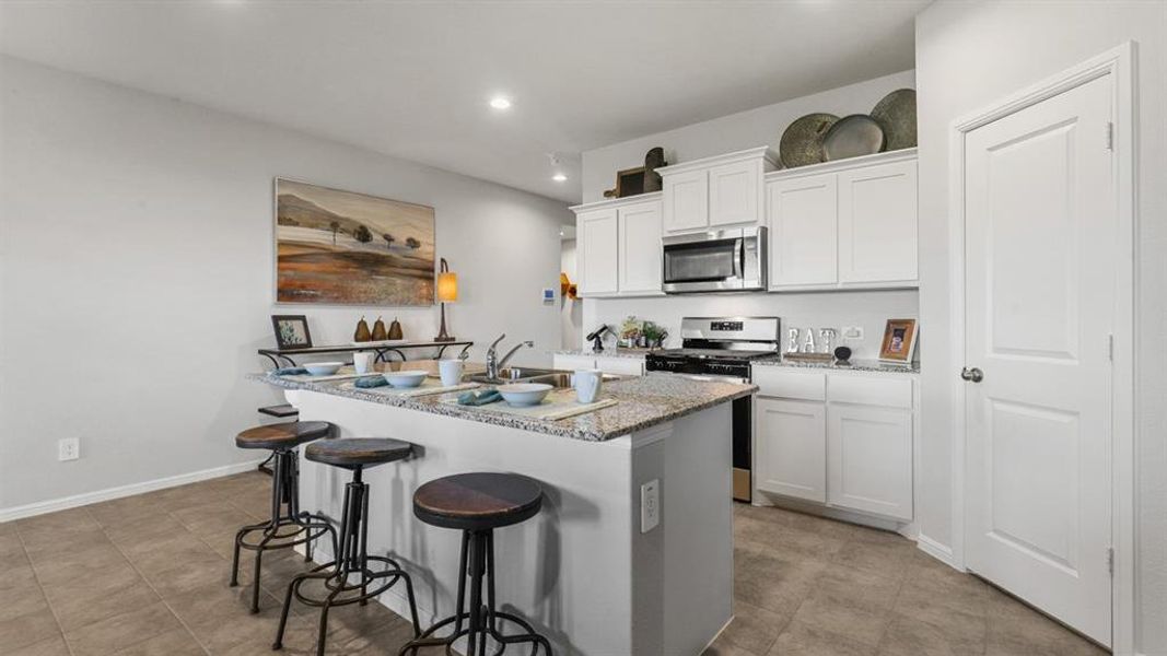 Furnished interior view inside a new home in Rosewood at Beltmill, Fort Worth (Image 3). Furnished interior view inside a new home in Rosewood at Beltmill, Fort Worth (Image 3).