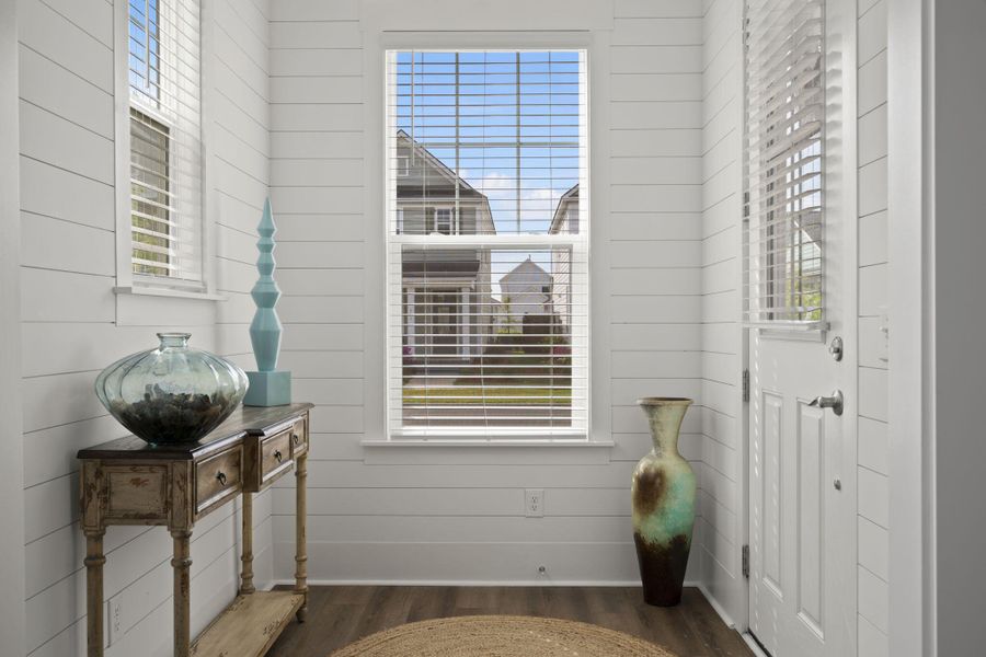 Exterior details and patio area of a home in Midtown at Nexton, Summerville (Image 3).