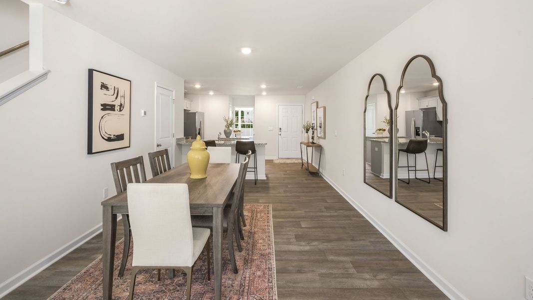 Furnished interior view inside a new home in Thornton Townes, Raleigh (Image 33).