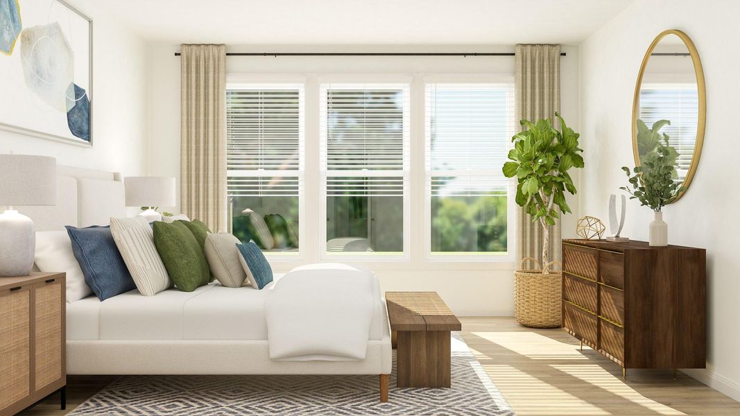 Furnished interior view inside a new home in Lively Ranch: Brookstone Collection, Georgetown (Image 15).