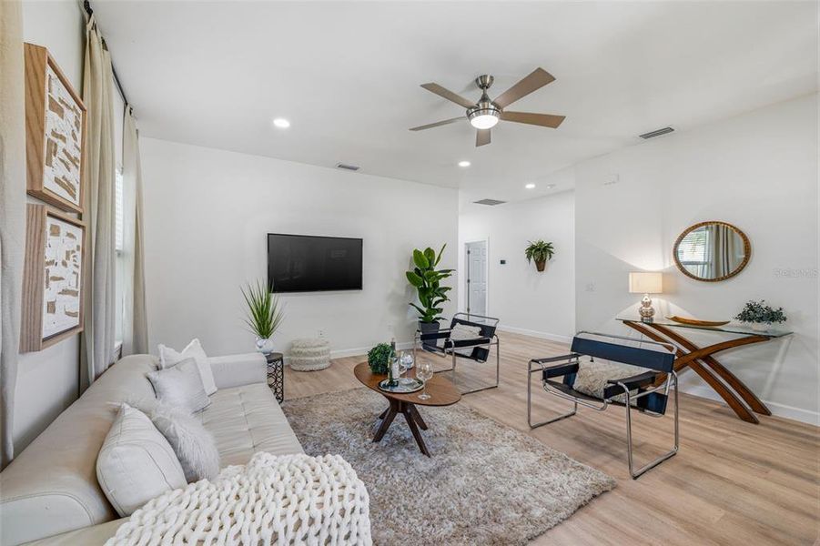 Furnished interior view inside a new home in , St. Petersburg (Image 35).