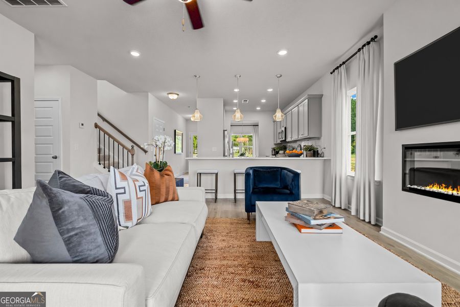 Furnished interior view inside a new home in Cobblestone Crossing Commons, Warner Robins (Image 22).