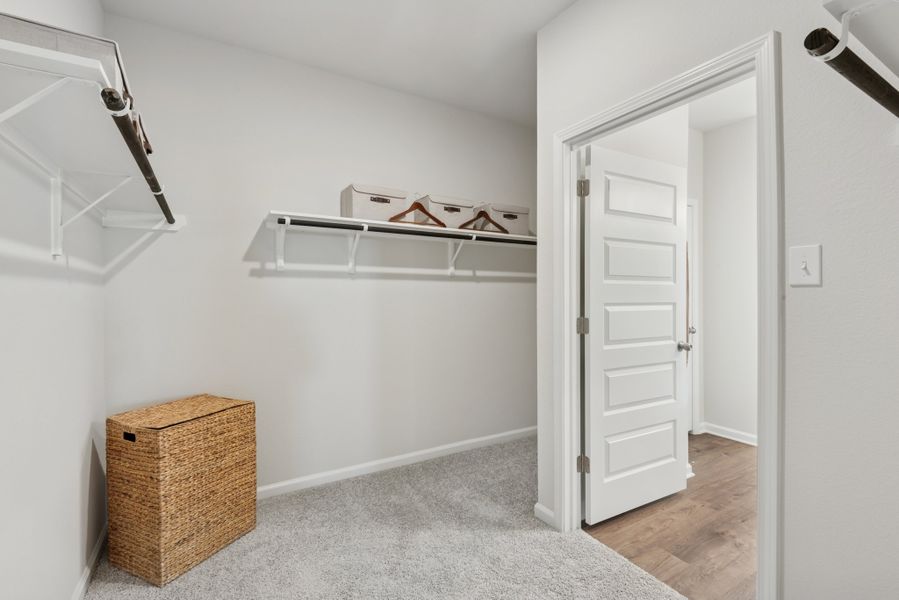 The Princeton II- Primary Walk-in Closet The Princeton II- Primary Walk-in Closet