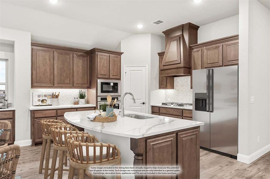 Furnished interior view inside a new home in Stone River Glen, Royse City (Image 10).