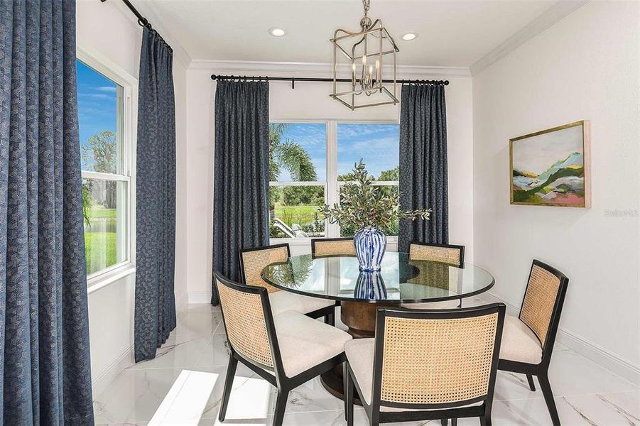 photos are of the model home and not actual home