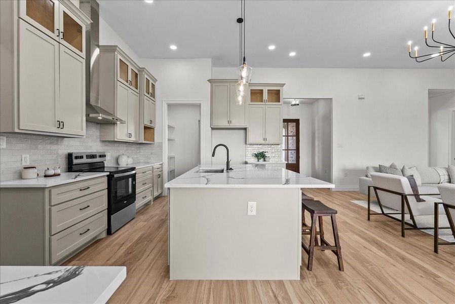 Furnished interior view inside a new home in , Angleton (Image 36).