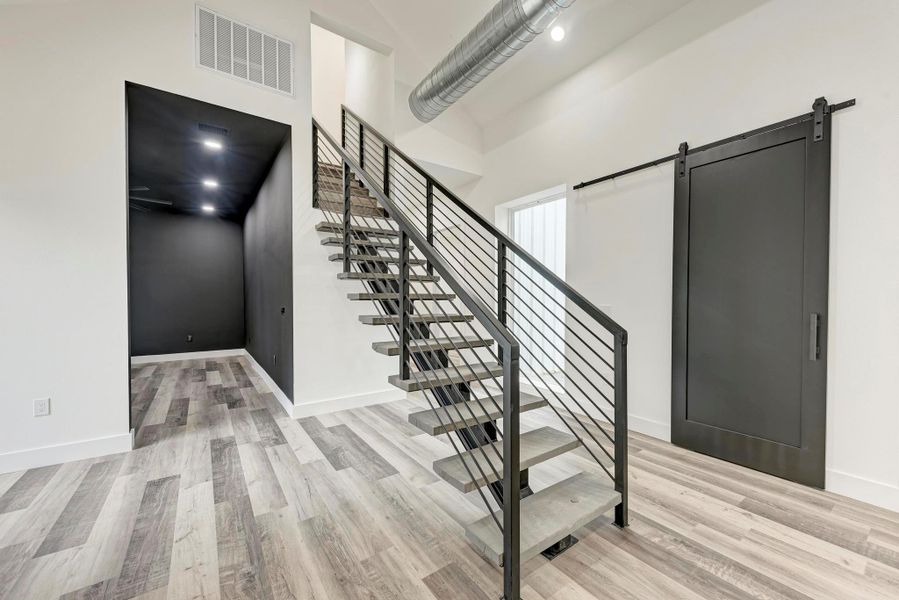 Staircase in main home