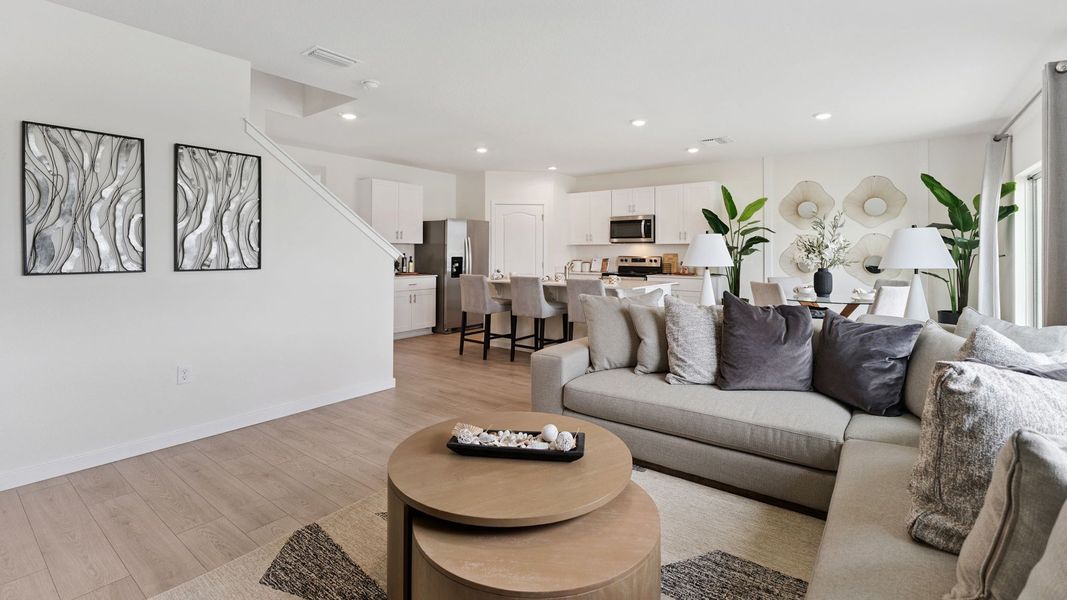 Representative furnished interior of a home built from the HAYDEN by D.R. Horton in Wynwood, Ocoee (Image 11).