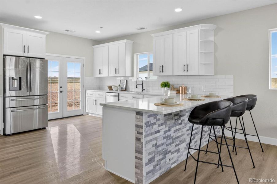 Furnished interior view inside a new home in , Strasburg (Image 11).
